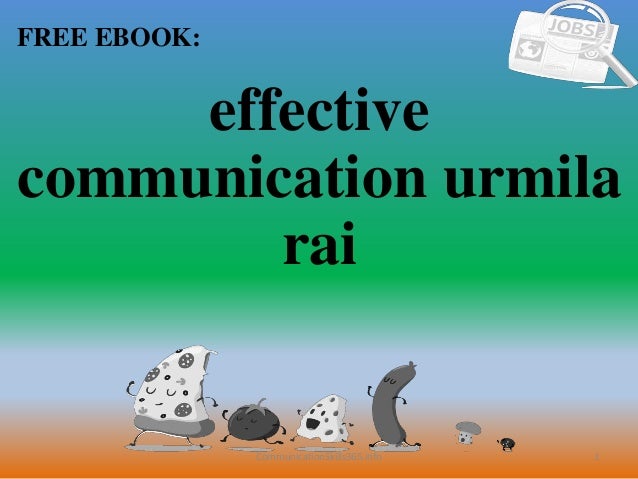 effective communication urmila rai
